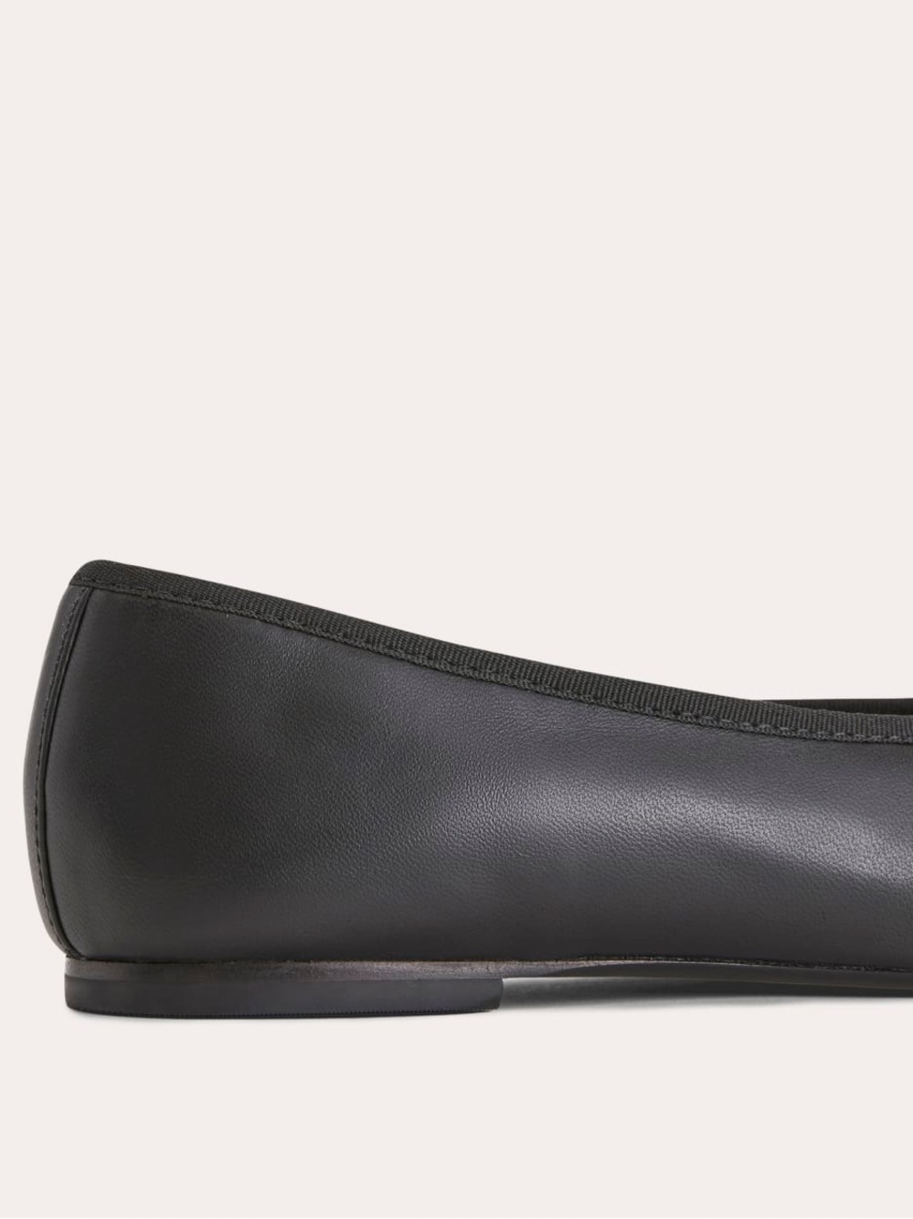 Everlane Black Leather The Day Ballet Flats with Bow - Picture 5 of 11